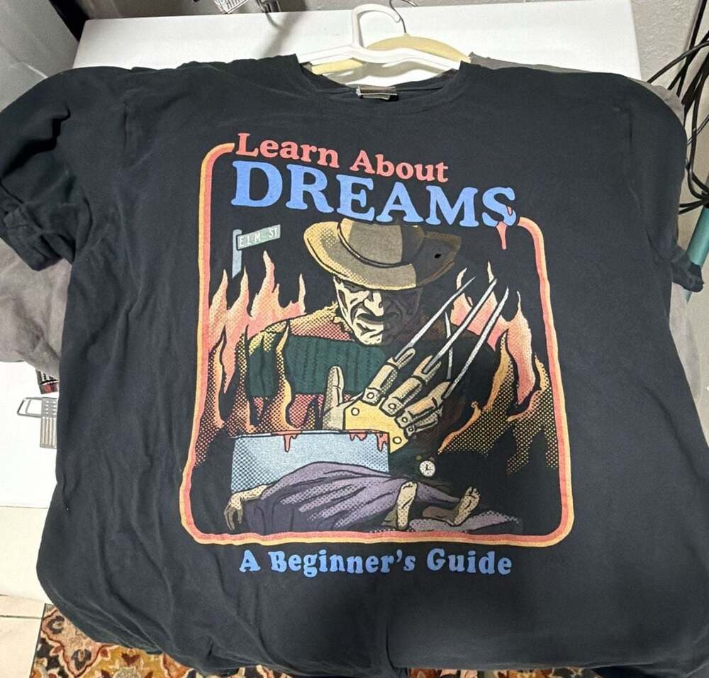A Nightmare on Elm Street Learn About DreamsSmall hole on Freddy’s hat.